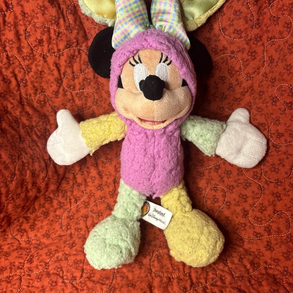 Disney Multicolor Minnie Mouse Stuffed Animal